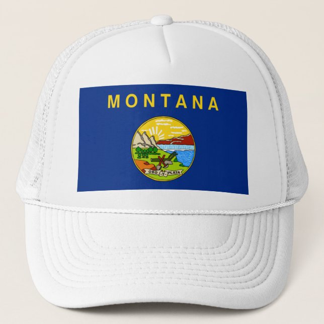 GORRA DE CAMIONERO BANDERA MONTANA (Anverso)