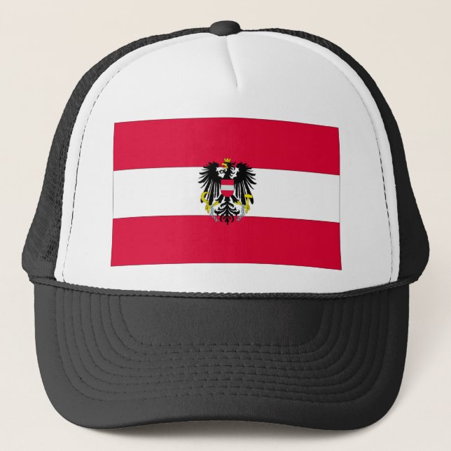 Gorra De Camionero Bandera Nacional de Austria (Anverso)
