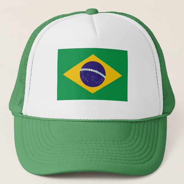 Gorra De Camionero Bandera nacional de Brasil (Anverso)