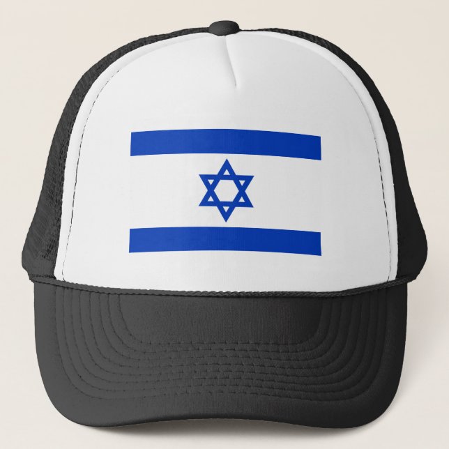 Gorra De Camionero Bandera nacional de Israel - Versión auténtica (Anverso)