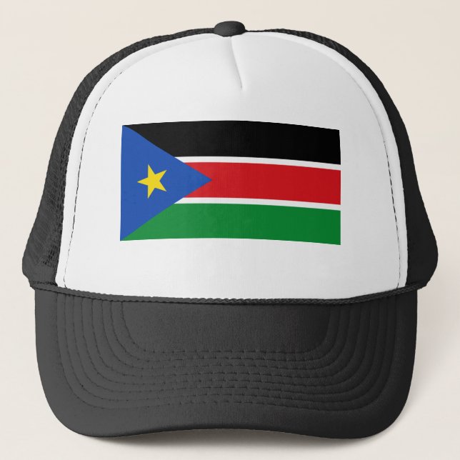 Gorra De Camionero Bandera nacional de Sudán del Sur (Anverso)