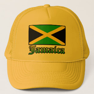 Gorra De Camionero Bandera, negro, verde y amarillo de Jamaica