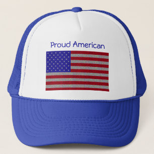 Gorra De Camionero Bandera norteamericana Purpurinoso