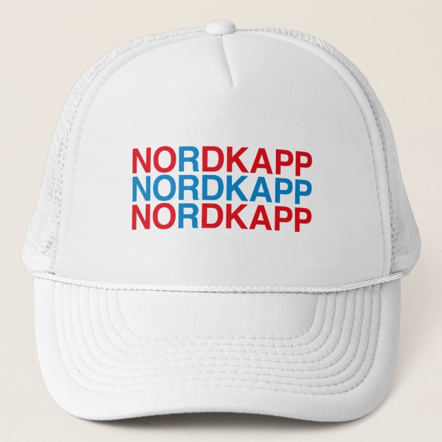 Gorra De Camionero Bandera noruega de NORDKAPP (Anverso)