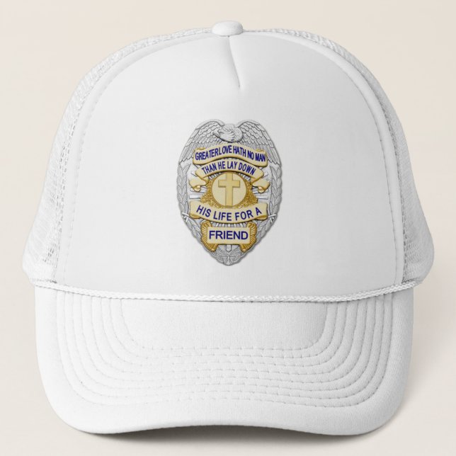 Gorra De Camionero Bandera Oficial - Línea Azul delgada (Anverso)