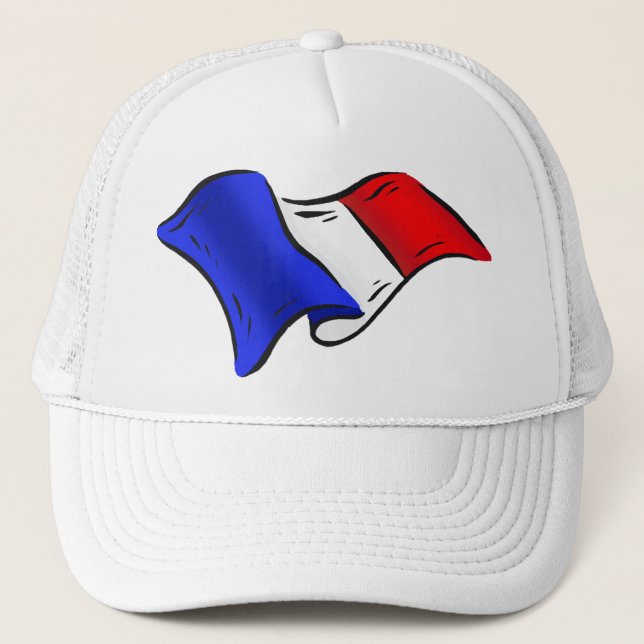 Gorra De Camionero Bandera ondulada francesa para los amantes de (Anverso)