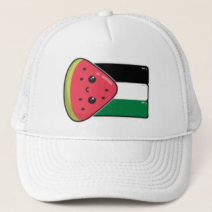 Gorra De Camionero Bandera palestina linda con Palestina sin sandía