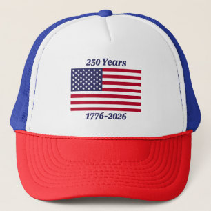 Gorra De Camionero Bandera Patriótica 250 Años 1776-2026