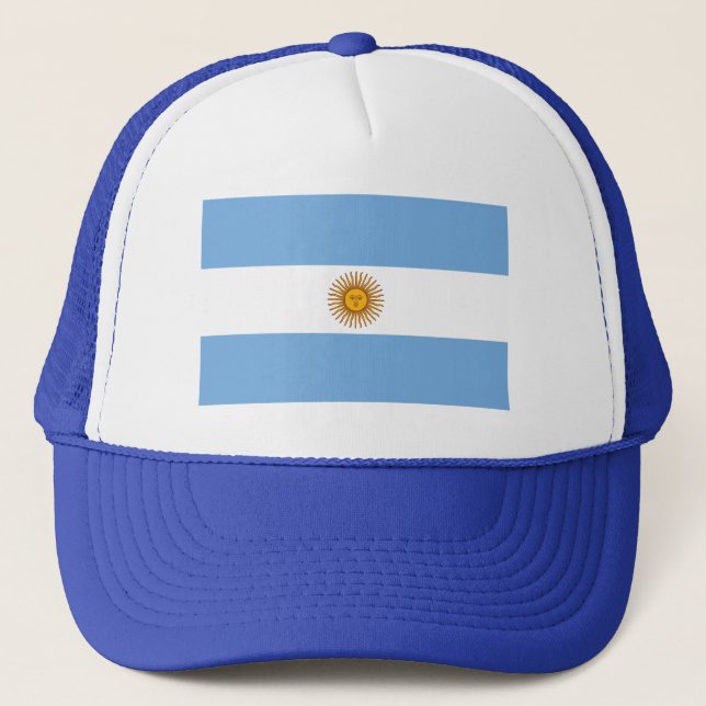 Gorra De Camionero Bandera Patriótica Argentina (Anverso)