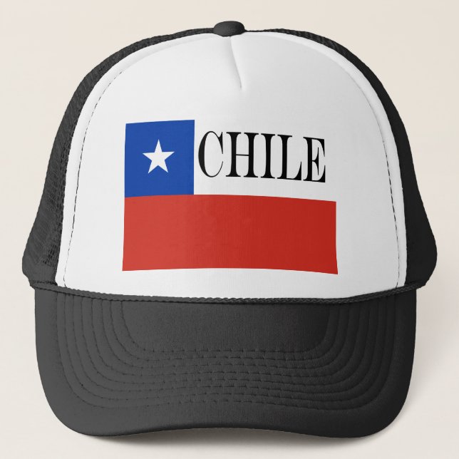 Gorra De Camionero Bandera patriótica chilena (Anverso)