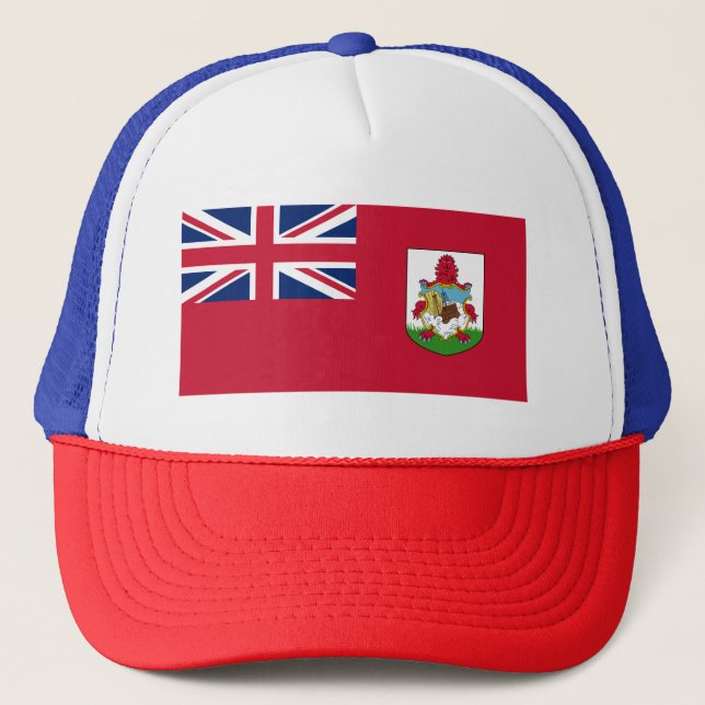 Gorra De Camionero Bandera patriótica de Bermudas (Anverso)
