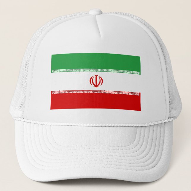 Gorra De Camionero Bandera Patriótica de Irán (Anverso)