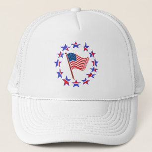 Gorra De Camionero Bandera Patriótica de los Estados Unidos