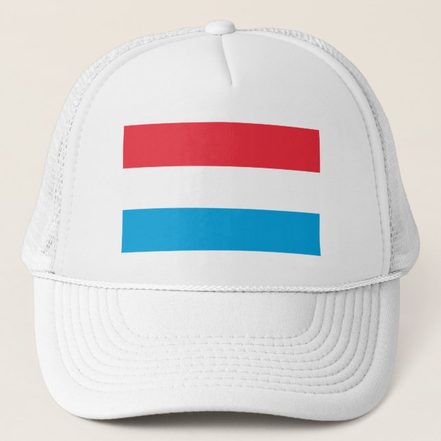 Gorra De Camionero Bandera patriótica de Luxemburgo (Anverso)