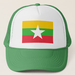 Gorra De Camionero Bandera patriótica de Myanmar