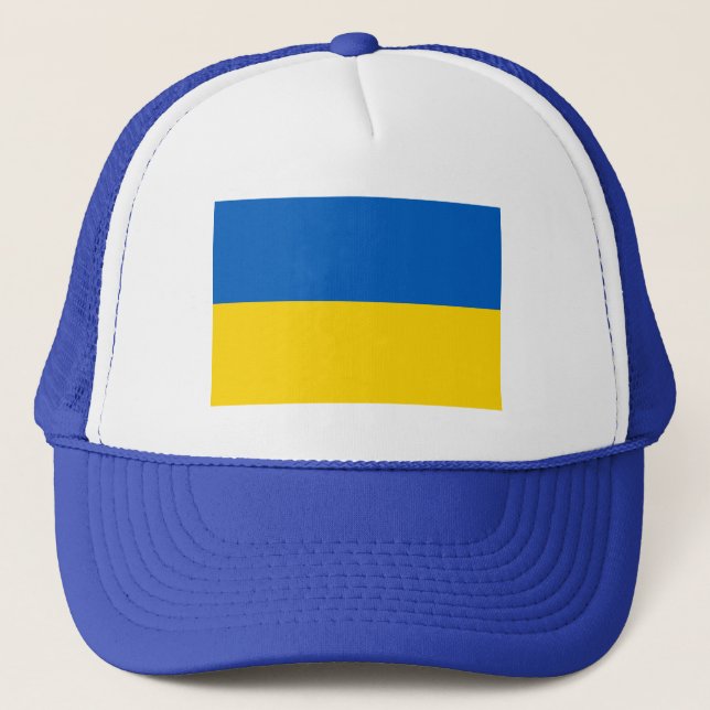 Gorra De Camionero Bandera patriótica de Ucrania (Anverso)