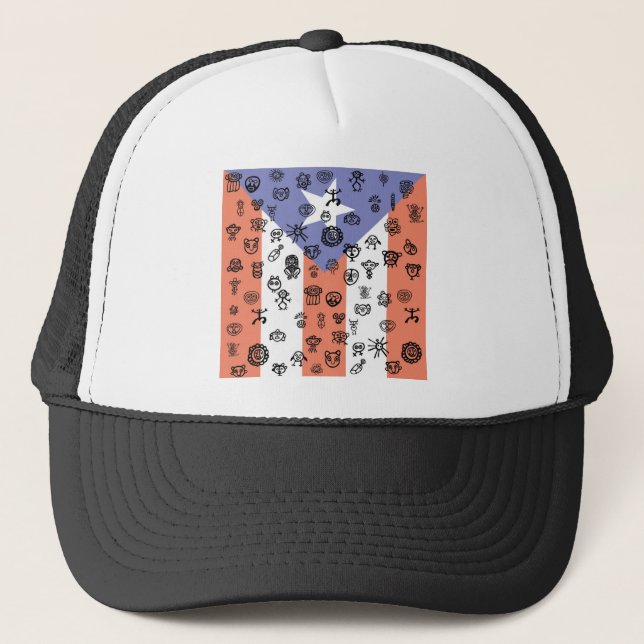 Gorra De Camionero Bandera petroglifa (Anverso)