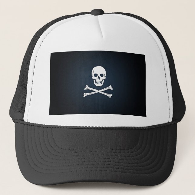 Gorra De Camionero bandera pirata (Anverso)