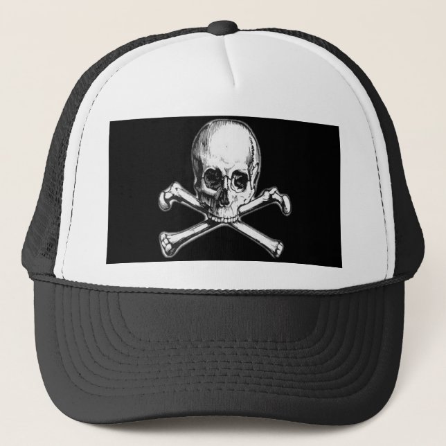 Gorra De Camionero Bandera pirata (Anverso)