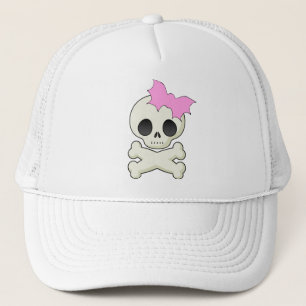 Gorra De Camionero Bandera pirata linda del cráneo n con el arco del