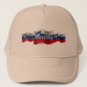 Gorra De Camionero Bandera que agita de Eslovenia