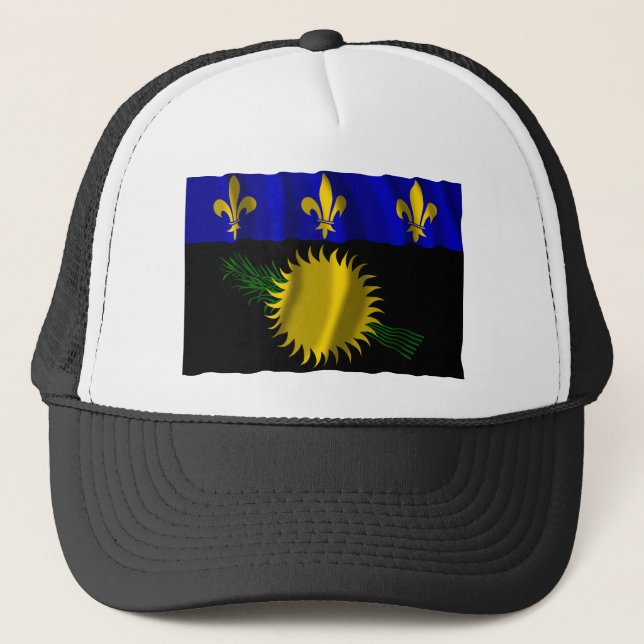Gorra De Camionero Bandera que agita de Guadalupe (Anverso)