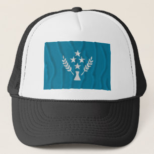 Gorra De Camionero Bandera que agita de Kosrae