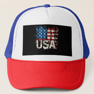 Gorra De Camionero Bandera Retro Americana USA 4 de julio