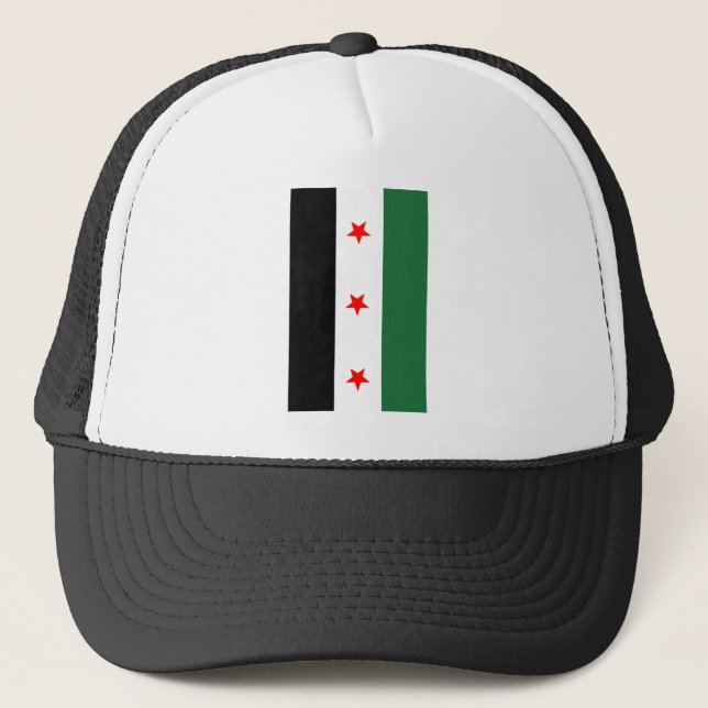 Gorra De Camionero Bandera revolucionaria siria (Anverso)