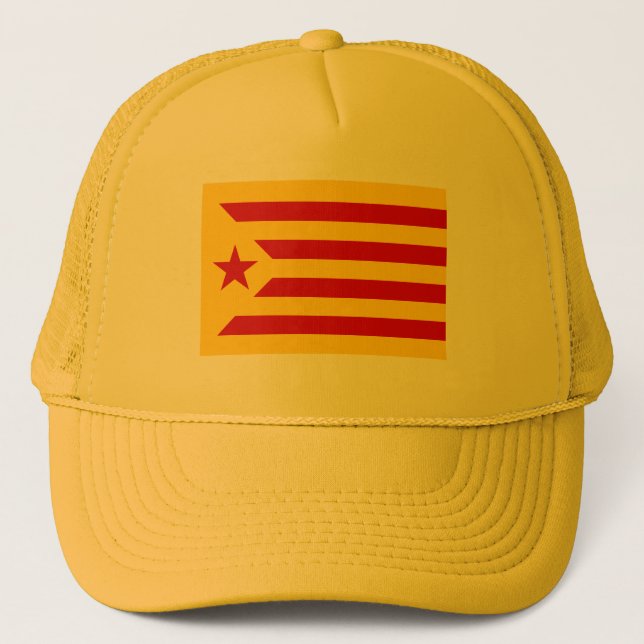 Gorra De Camionero Bandera roja de Cataluña (Anverso)