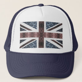 Gorra De Camionero Bandera rusa del Reino Unido azul rojo brillante p