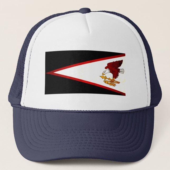 Gorra De Camionero Bandera samoana nerviosa moderna (Anverso)