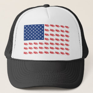 Gorra De Camionero Bandera Snowmobile