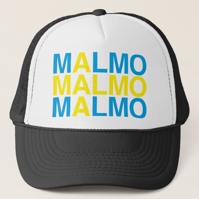 Gorra De Camionero Bandera sueca MALMO (Anverso)