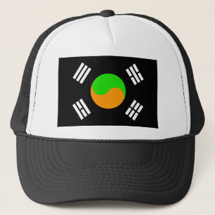 Gorra De Camionero Bandera surcoreana negativa
