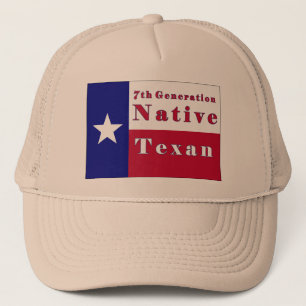 Gorra De Camionero Bandera texana nativa de 7 generaciones
