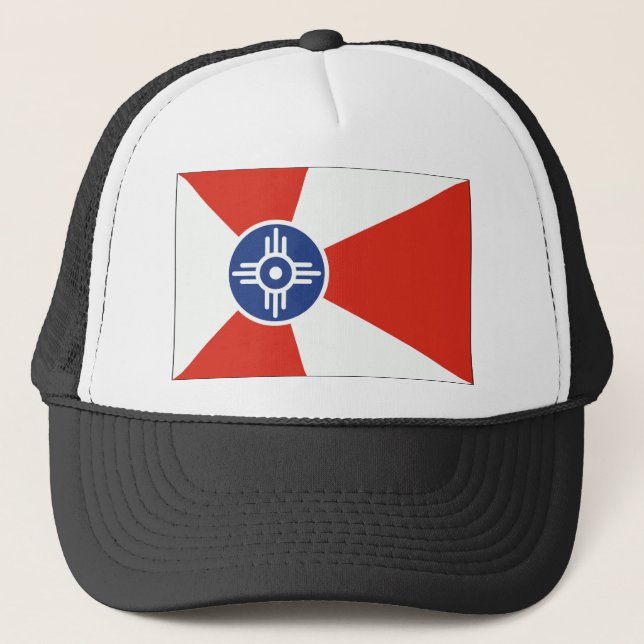 Gorra De Camionero Bandera TIC de Wichita Kansas (Anverso)