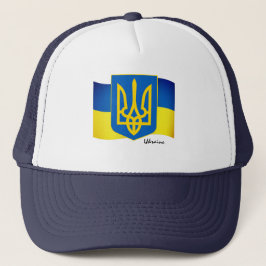 Gorra De Camionero Bandera ucraniana de moda, deportes Emblem y Ucran
