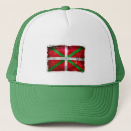 Gorra De Camionero Bandera vasca apenada del estilo: Ikurriña,