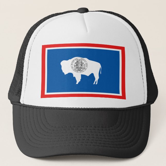 Gorra De Camionero Bandera Wyoming (Anverso)