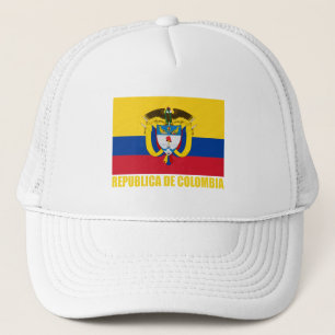 Gorra De Camionero Bandera y escudo de armas de Colombia