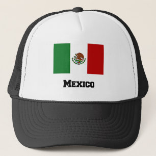 Gorra De Camionero Bandera y texto mexicanos