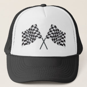 Gorra De Camionero banderas cruzadas a cuadros
