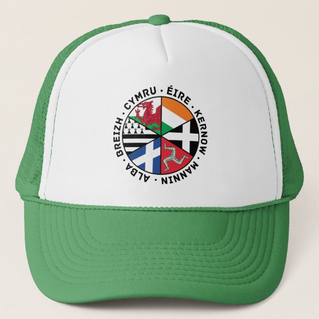 Gorra De Camionero Banderas de las naciones celtas (Anverso)