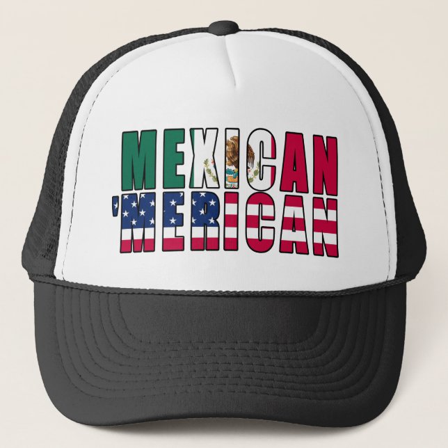 Gorra De Camionero Banderas de Merican del mexicano '- (Anverso)