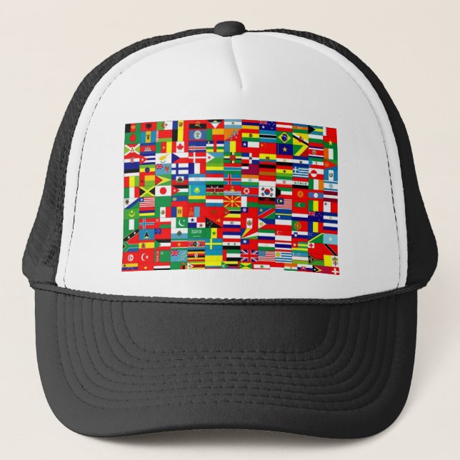 GORRA DE CAMIONERO BANDERAS DEL MUNDO (Anverso)