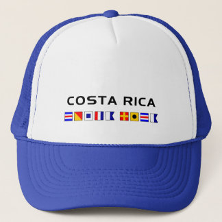 Gorra De Camionero Banderas náuticas de Costa Rica