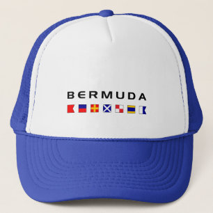 Gorra De Camionero Banderas náuticas marítimas de Bermuda de color