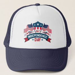 Gorra De Camionero Banderas y fuegos artificiales del 250º Día de la 