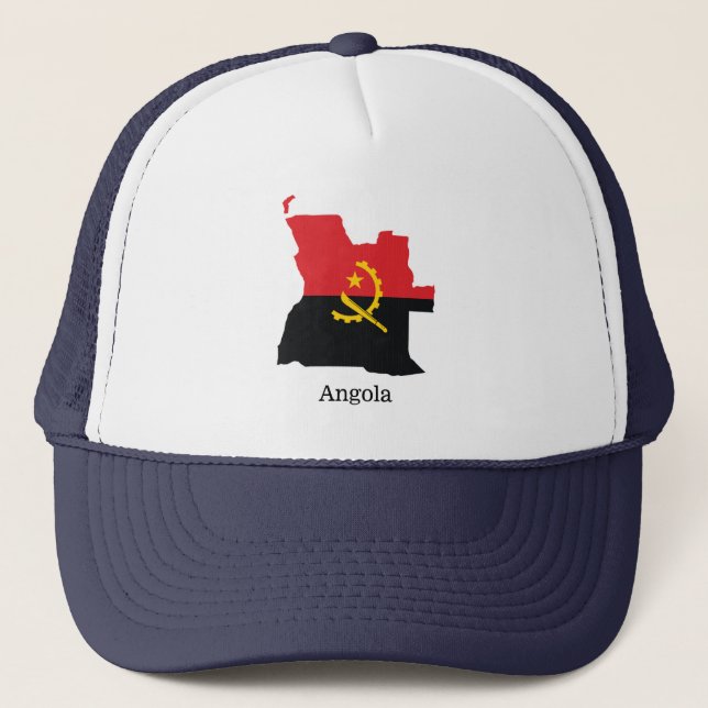 Gorra De Camionero Banderas y países Angola (Anverso)